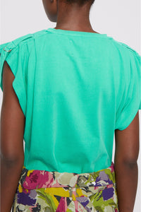 T-shirt Hypolite à épaulettes - Green