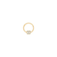 Audace piercing in 18K yellow gold set with diamonds - Yellow