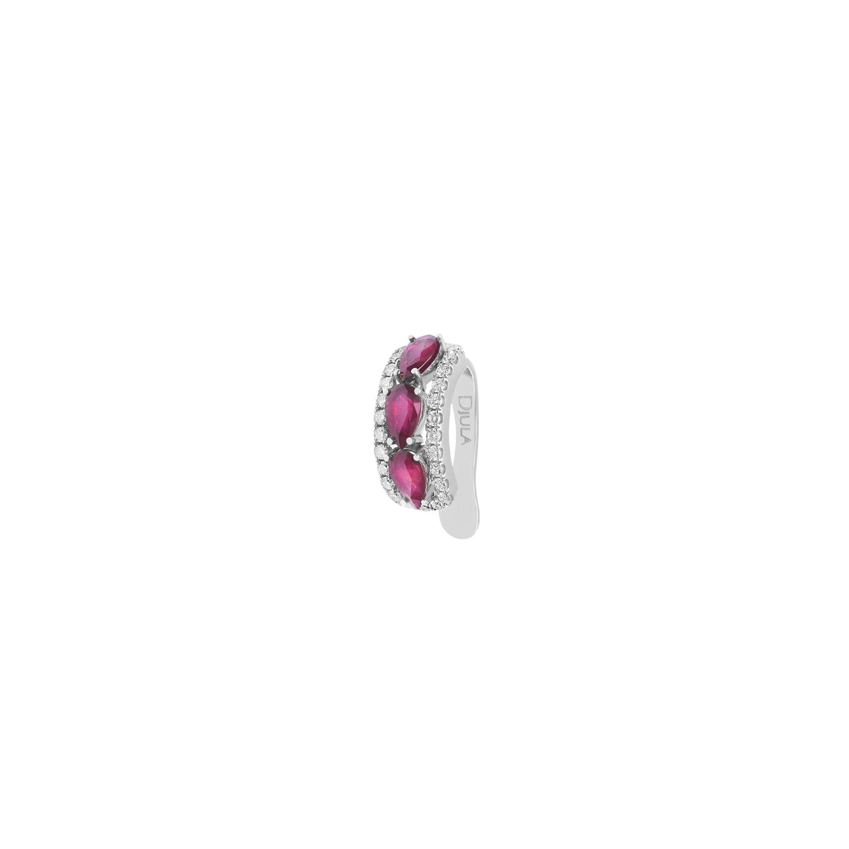 PIERCING RUBIS OR BLANC
