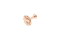 PIERCING ASTRO OR ROSE MOTIF LION