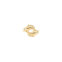 PIERCING ASTRO OR JAUNE MOTIF POISSON