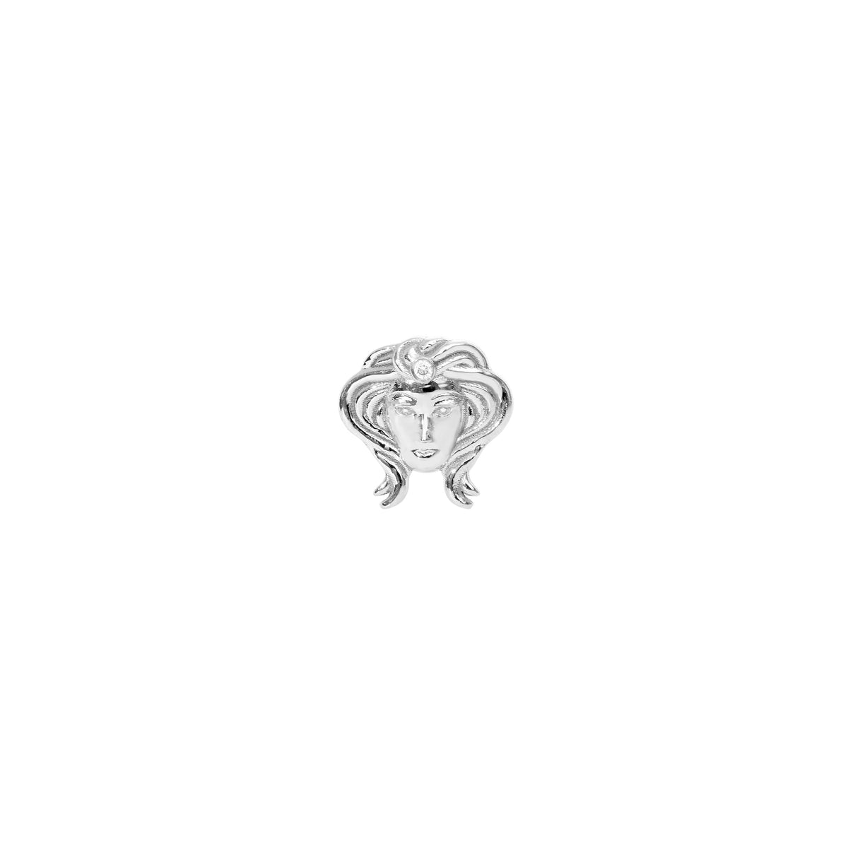 PIERCING ASTRO OR BLANC MOTIF VIERGE