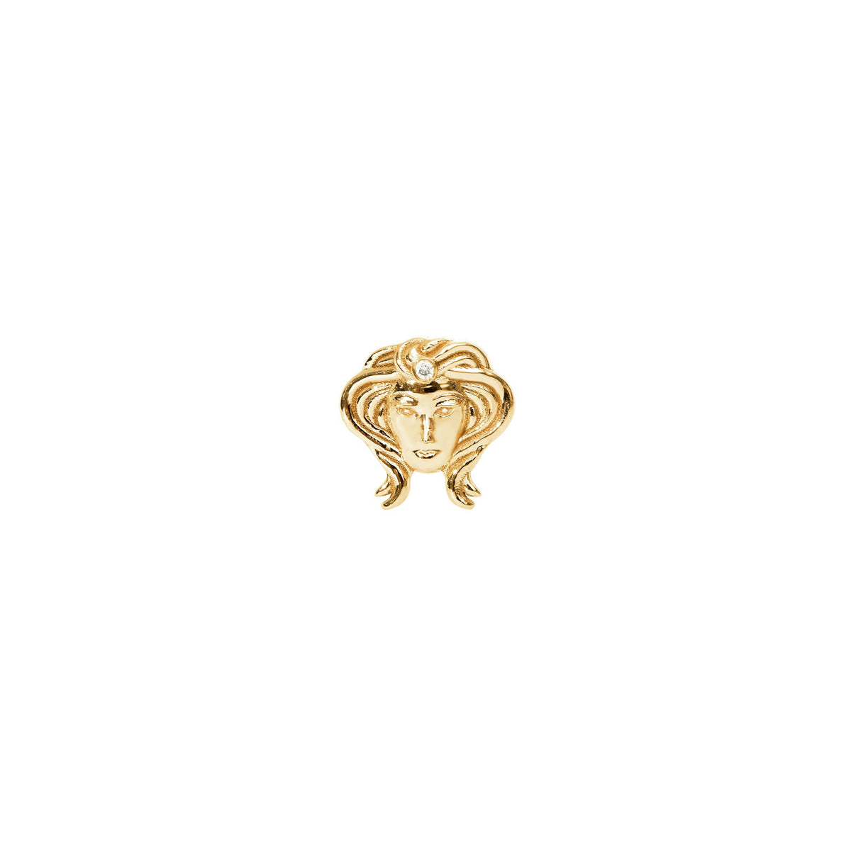 PIERCING ASTRO OR JAUNE MOTIF VIERGE