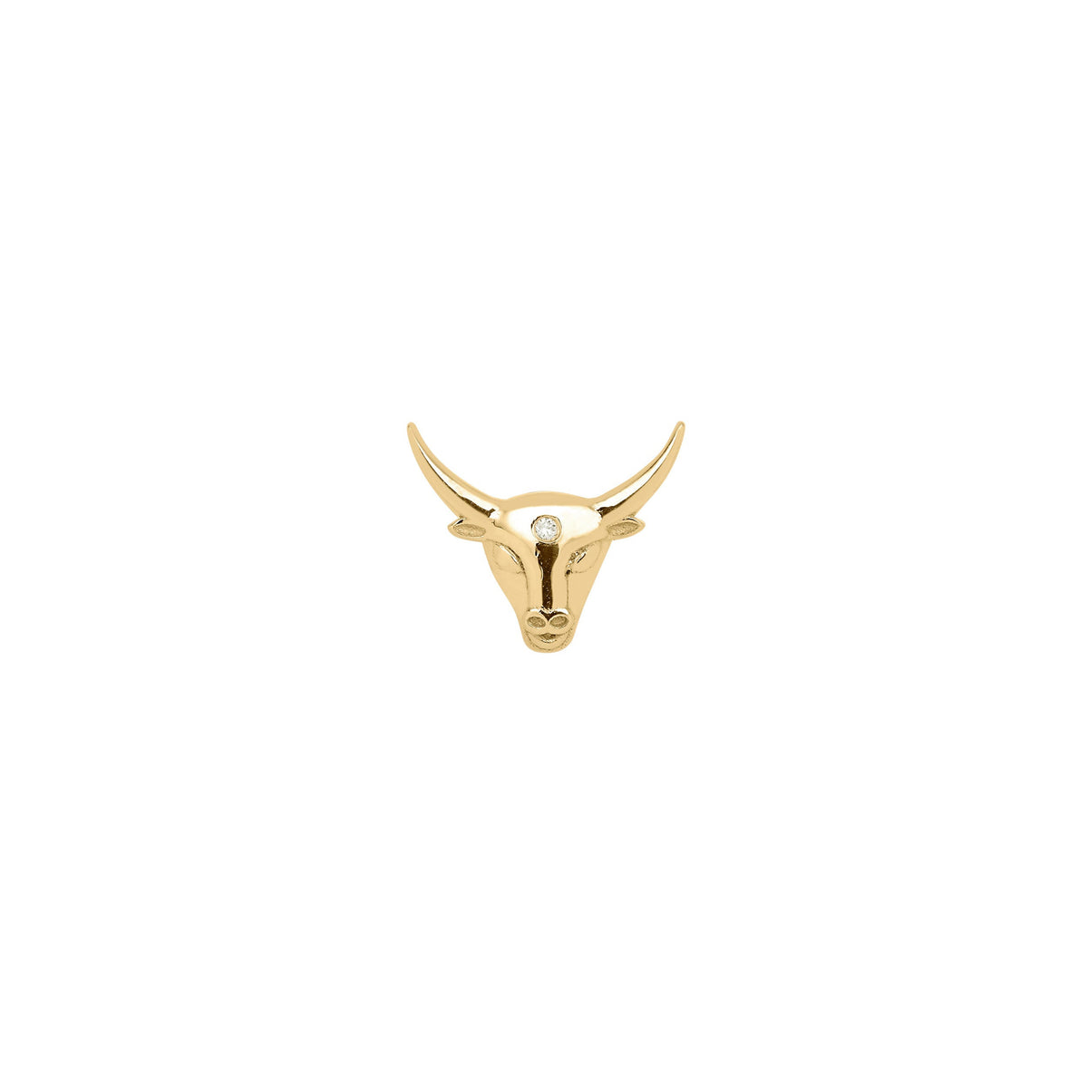PIERCING ASTRO OR JAUNE MOTIF TAUREAU