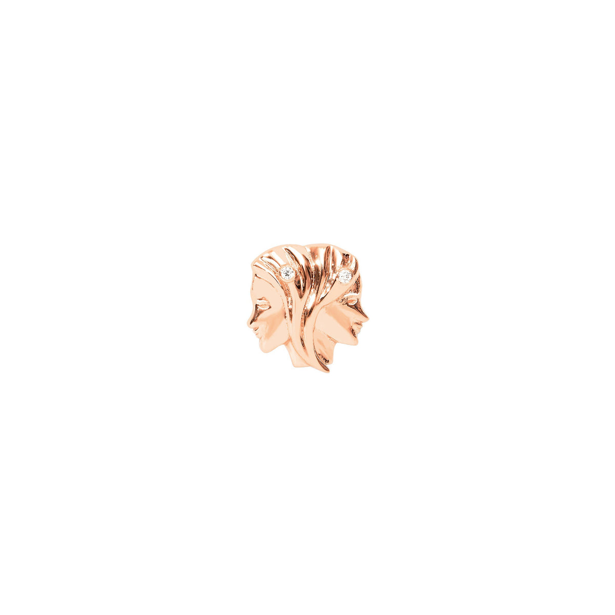 PIERCING ASTRO OR ROSE MOTIF GEMEAUX