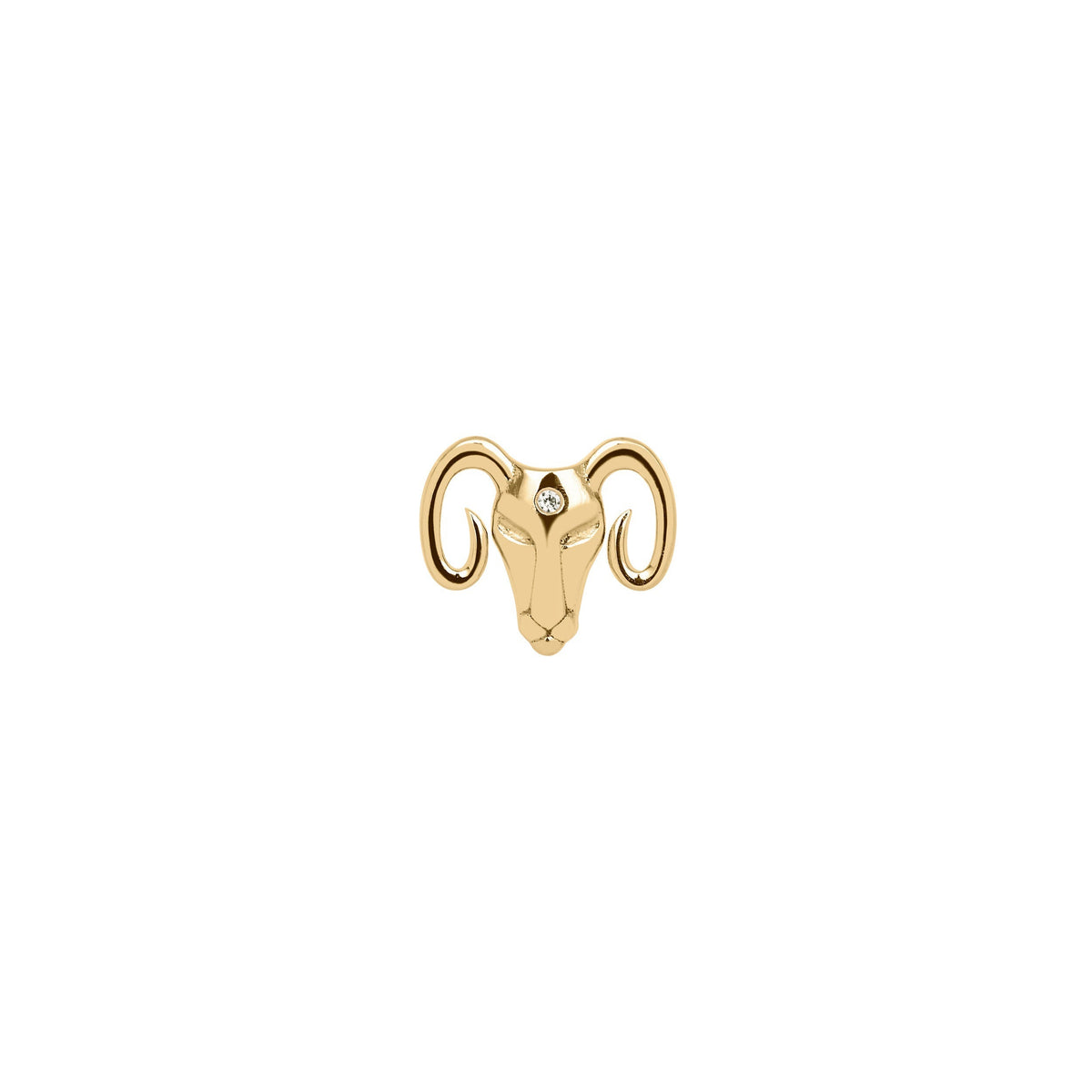 Piercing Astro en Or jaune 18K serti d'un diamant - Bélier