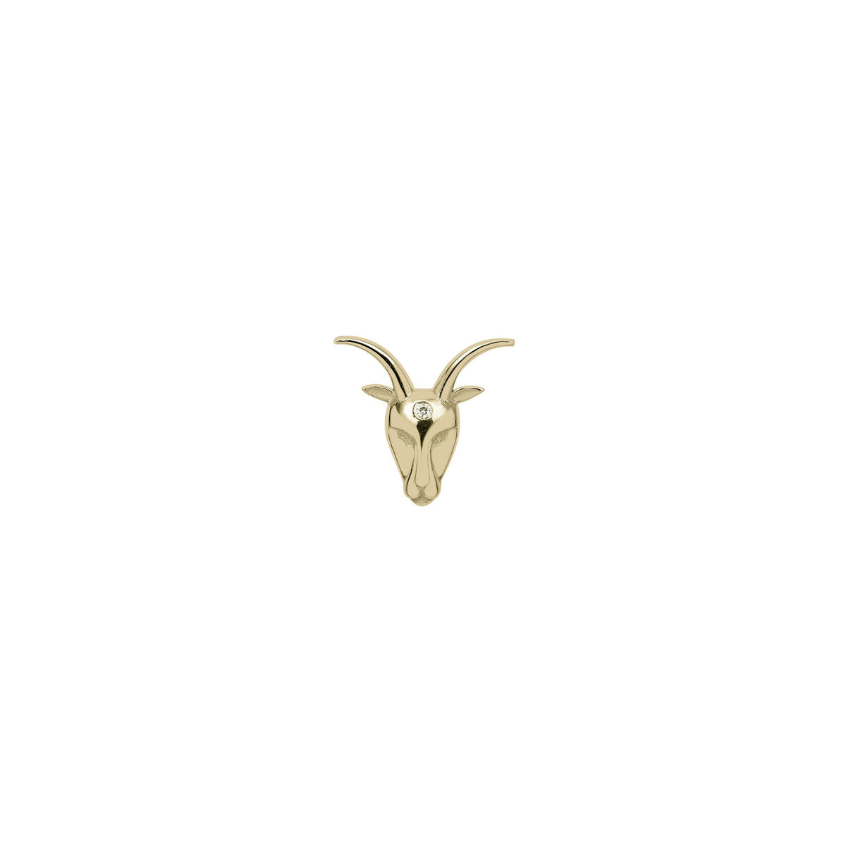 PIERCING ASTRO OR JAUNE MOTIF CAPRICORNE