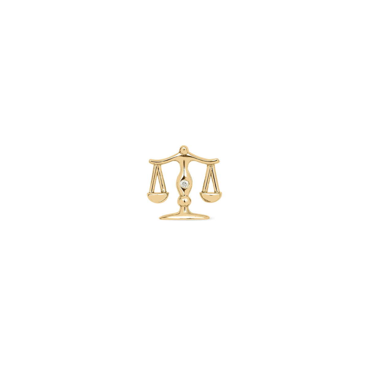 PIERCING ASTRO OR JAUNE MOTIF BALANCE