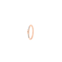 PrixTroca:120€_VentesTroca:0_QtyTroca:1_ST:0%_Piercing Barbelé en Or rose 18K serti de diamants - Rose