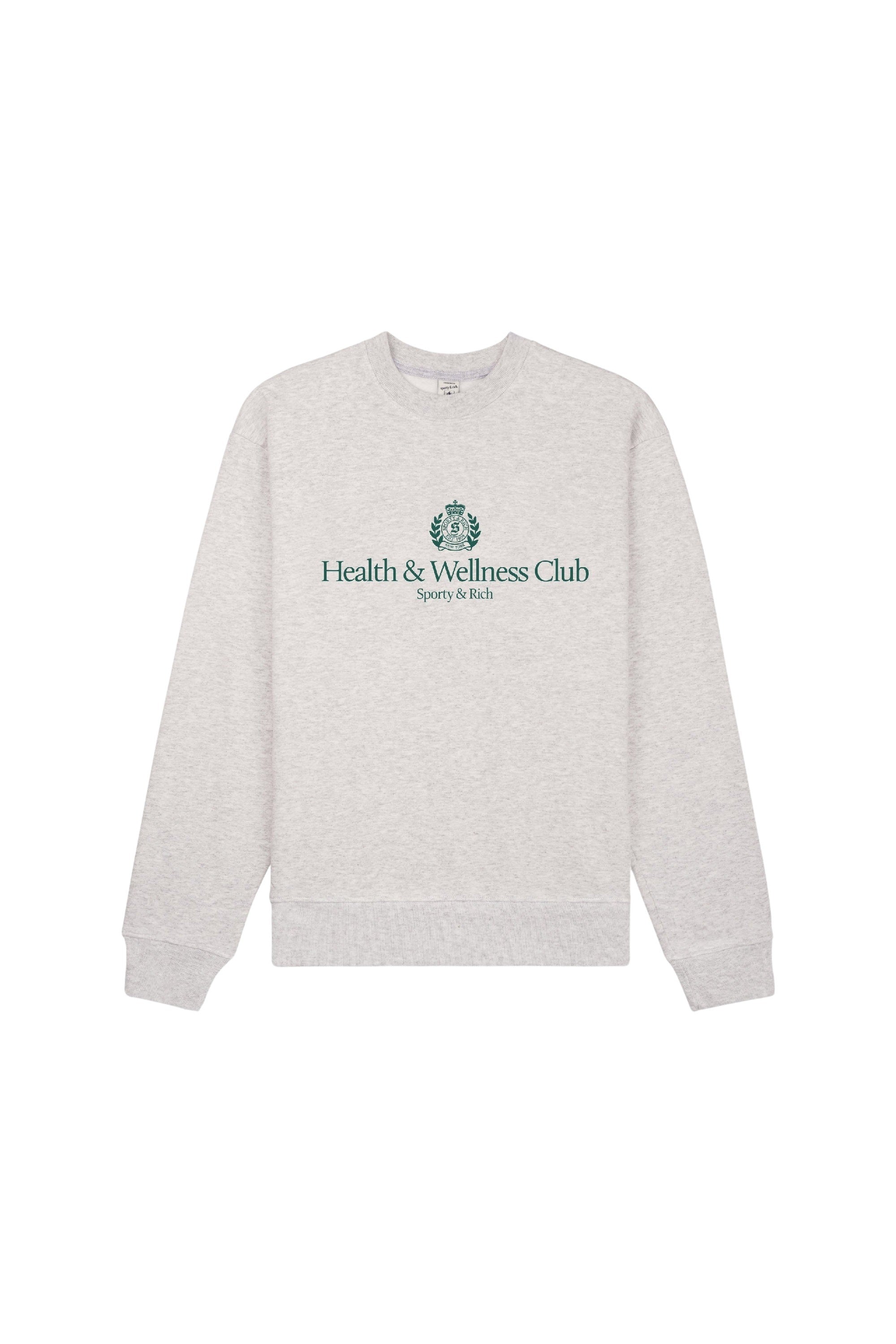Sweatshirt H&W Crest avec écusson imprimé - Heather Gray