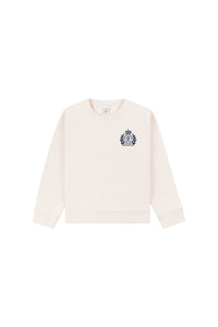 Pull à col rond H&W Crest - Crème