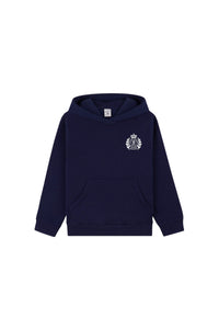 Sweat à capuche H&W Crest à poche - Dark Navy