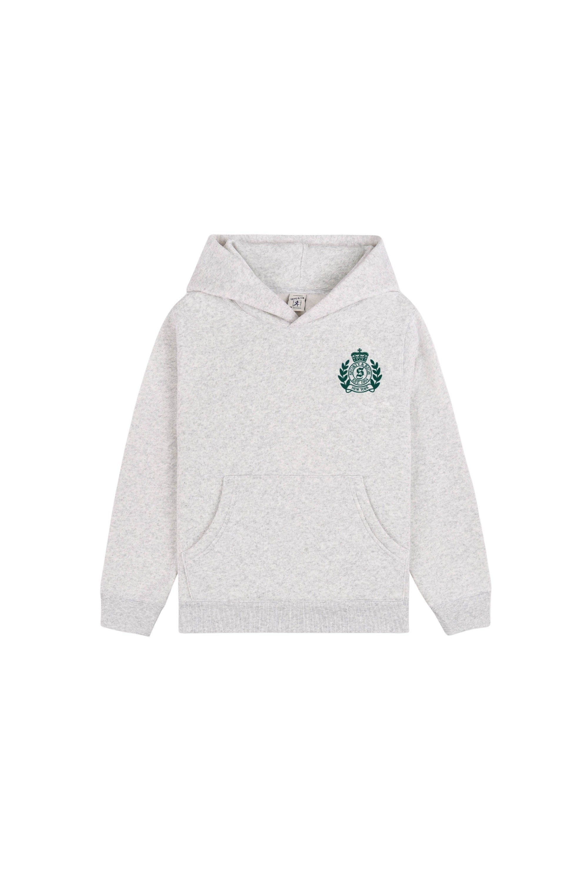 Sweat à capuche H&W Crest à poche - Heather Gray