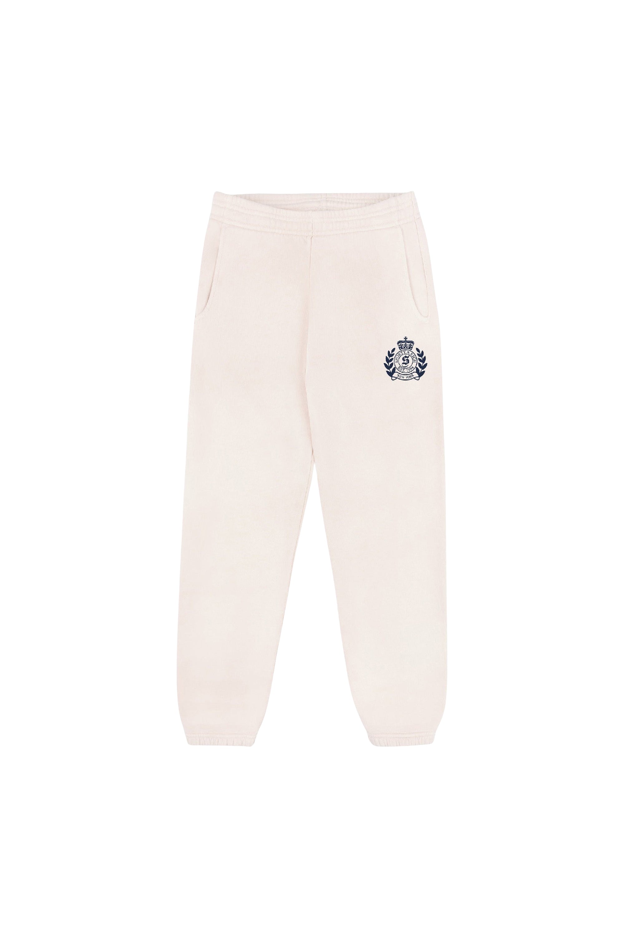 Pantalon de survêtement H&W Crest imprimé - Cream