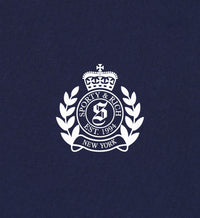 Pantalon de survêtement pour enfants H&W Crest - Bleu marine/Blanc