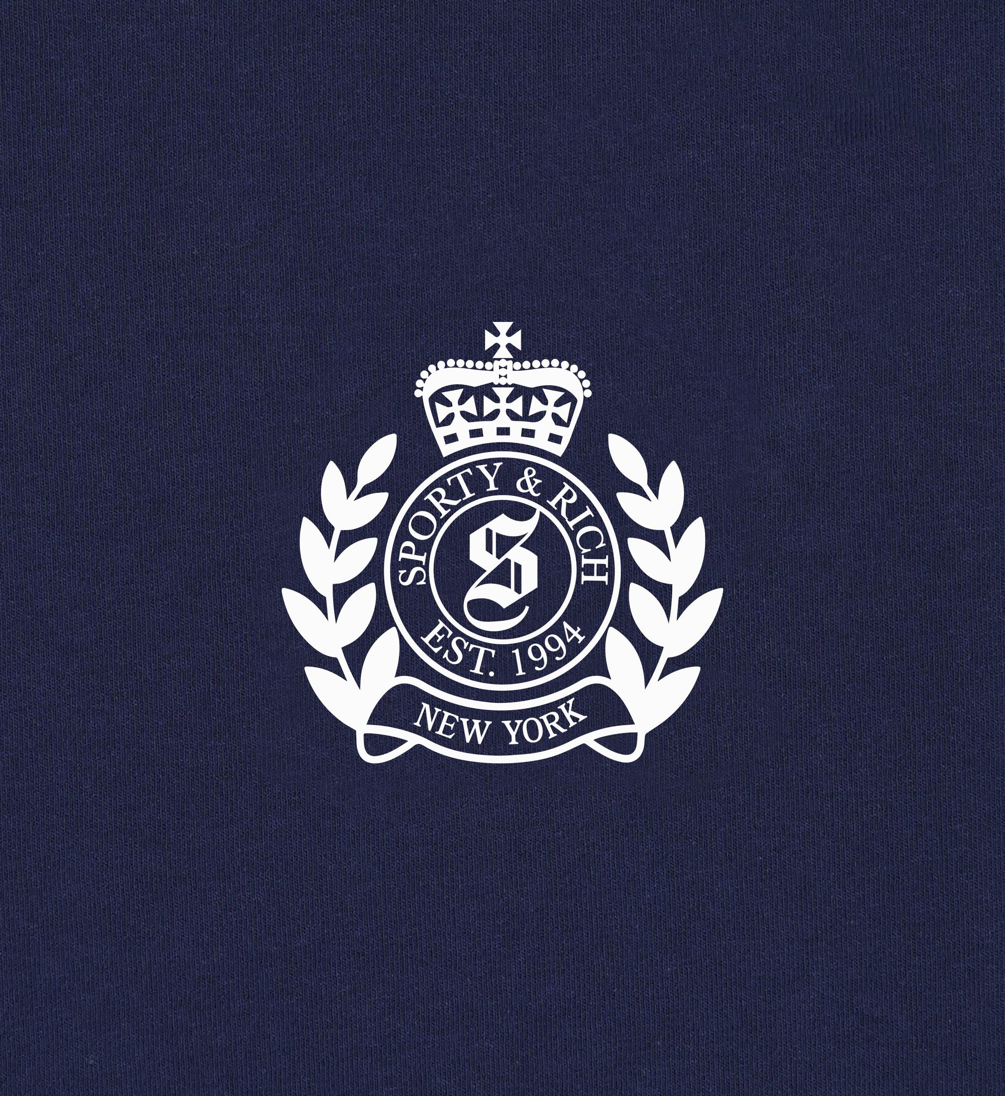 Pantalon de survêtement pour enfants H&W Crest - Bleu marine/Blanc