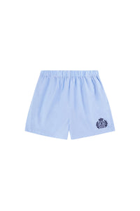 Embroidered shorts - Washed Hydrangea