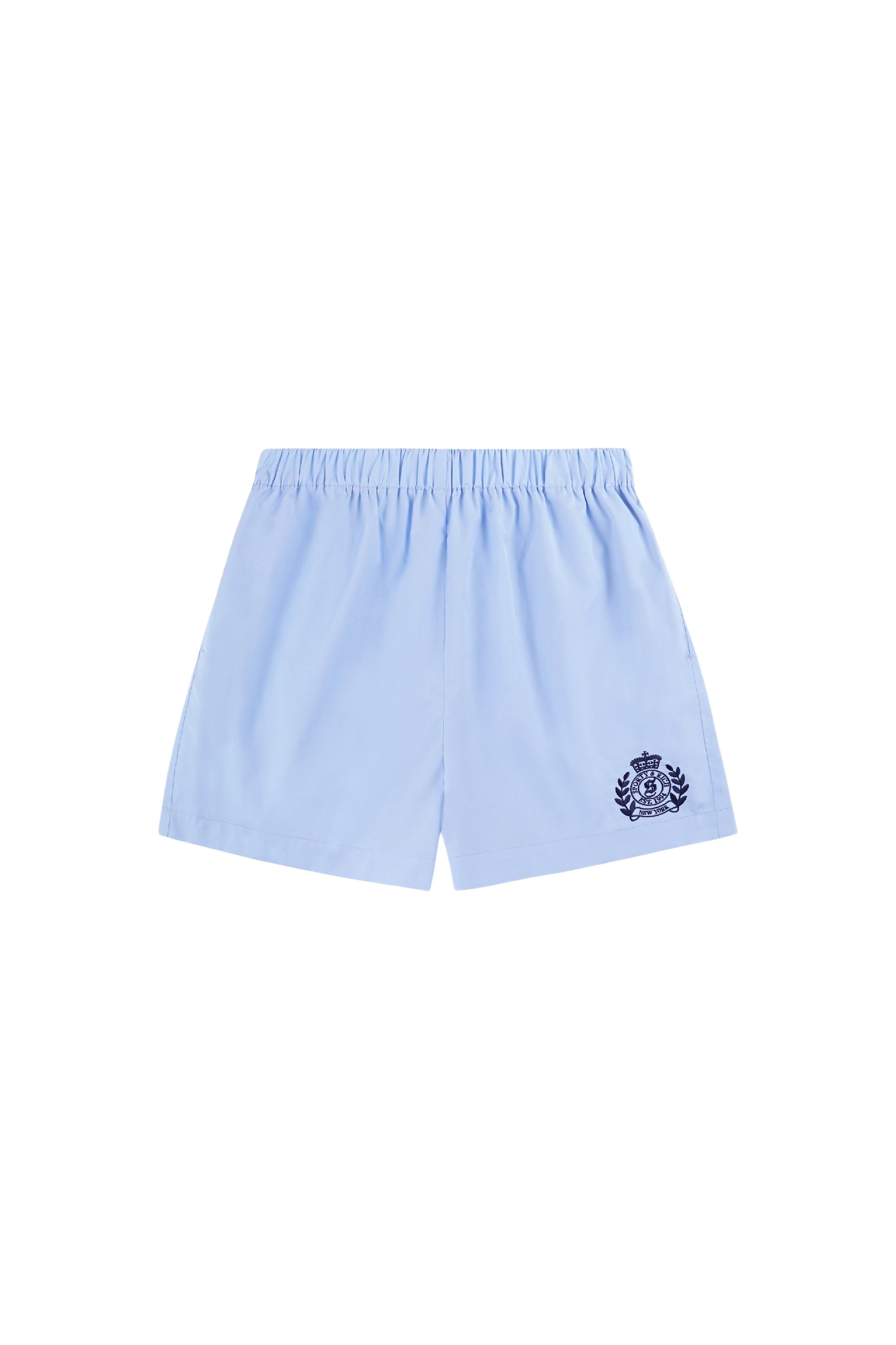 Embroidered shorts - Washed Hydrangea