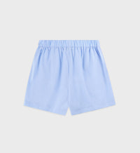 Embroidered shorts - Washed Hydrangea