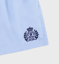 Embroidered shorts - Washed Hydrangea