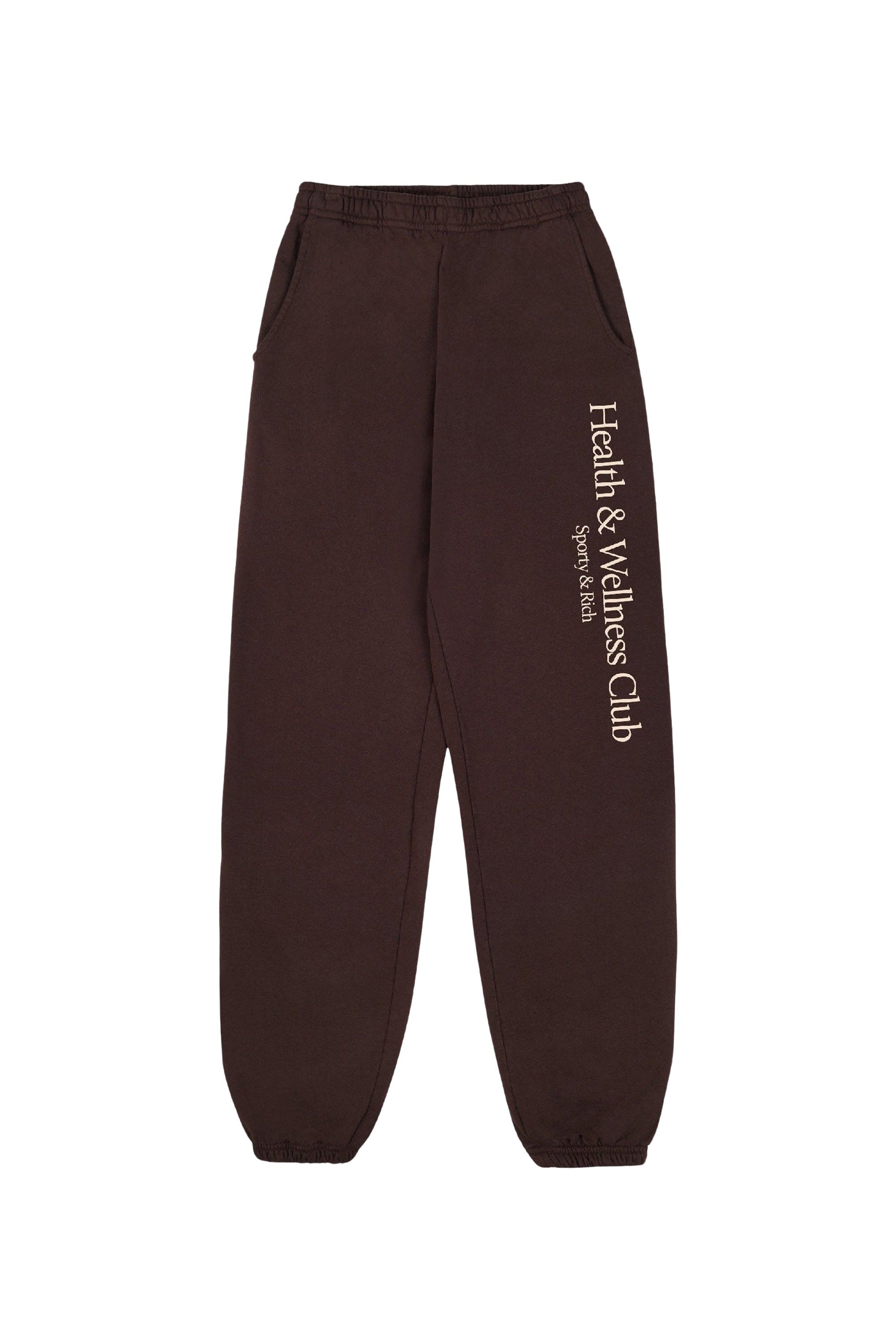 Pantalon de survêtement H&W Crest imprimé - Chocolate