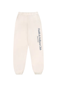 H&W Crest printed sweatpants - Cream