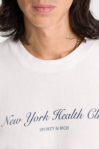 T-shirt NY Health Club à impression - White