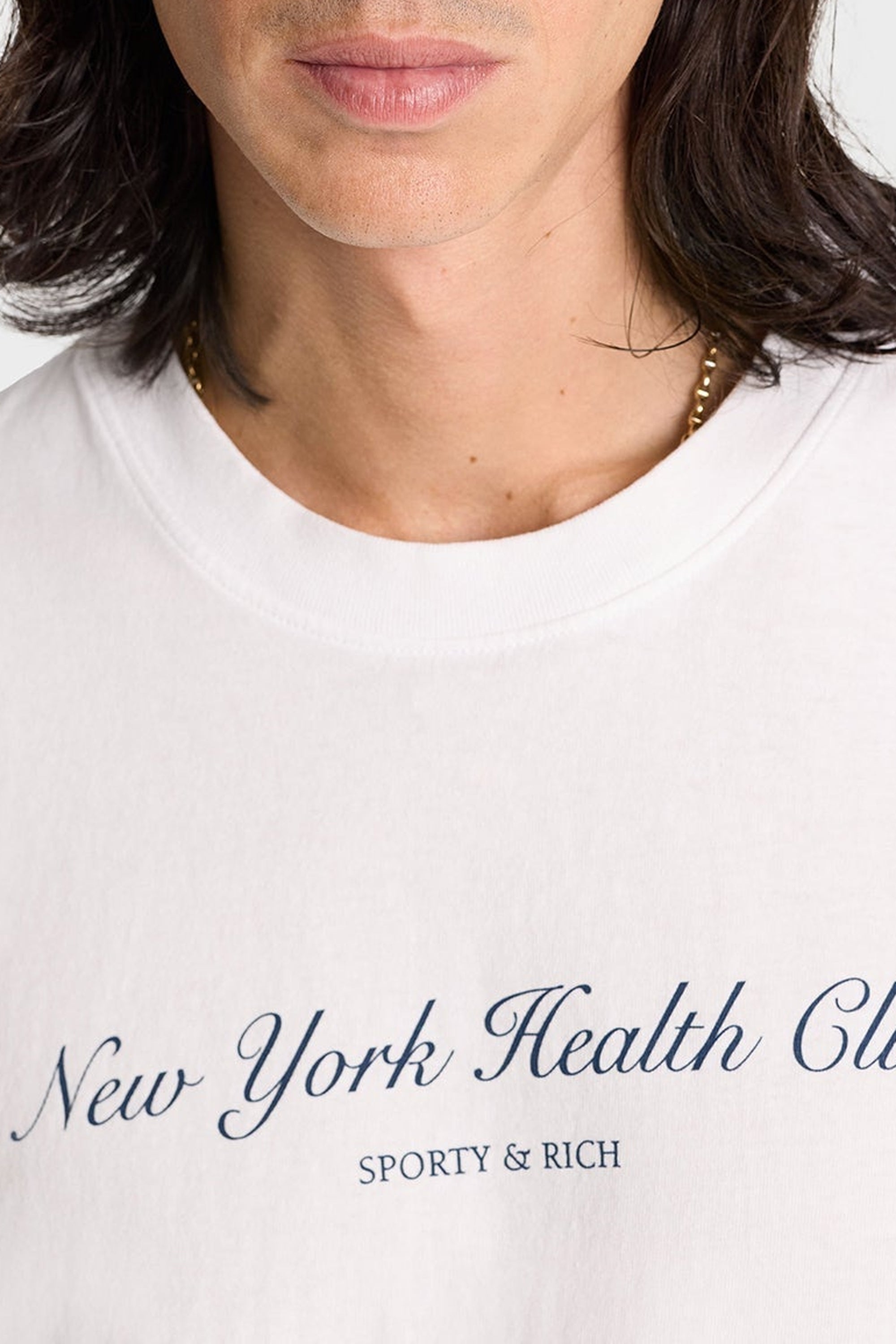 T-shirt NY Health Club à impression - White