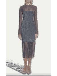 LONG TULLE DRESS
