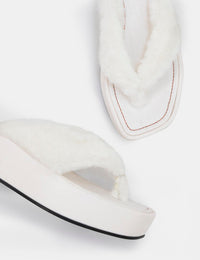 Tongues plateformes Bulla Hera 50 - Blanc