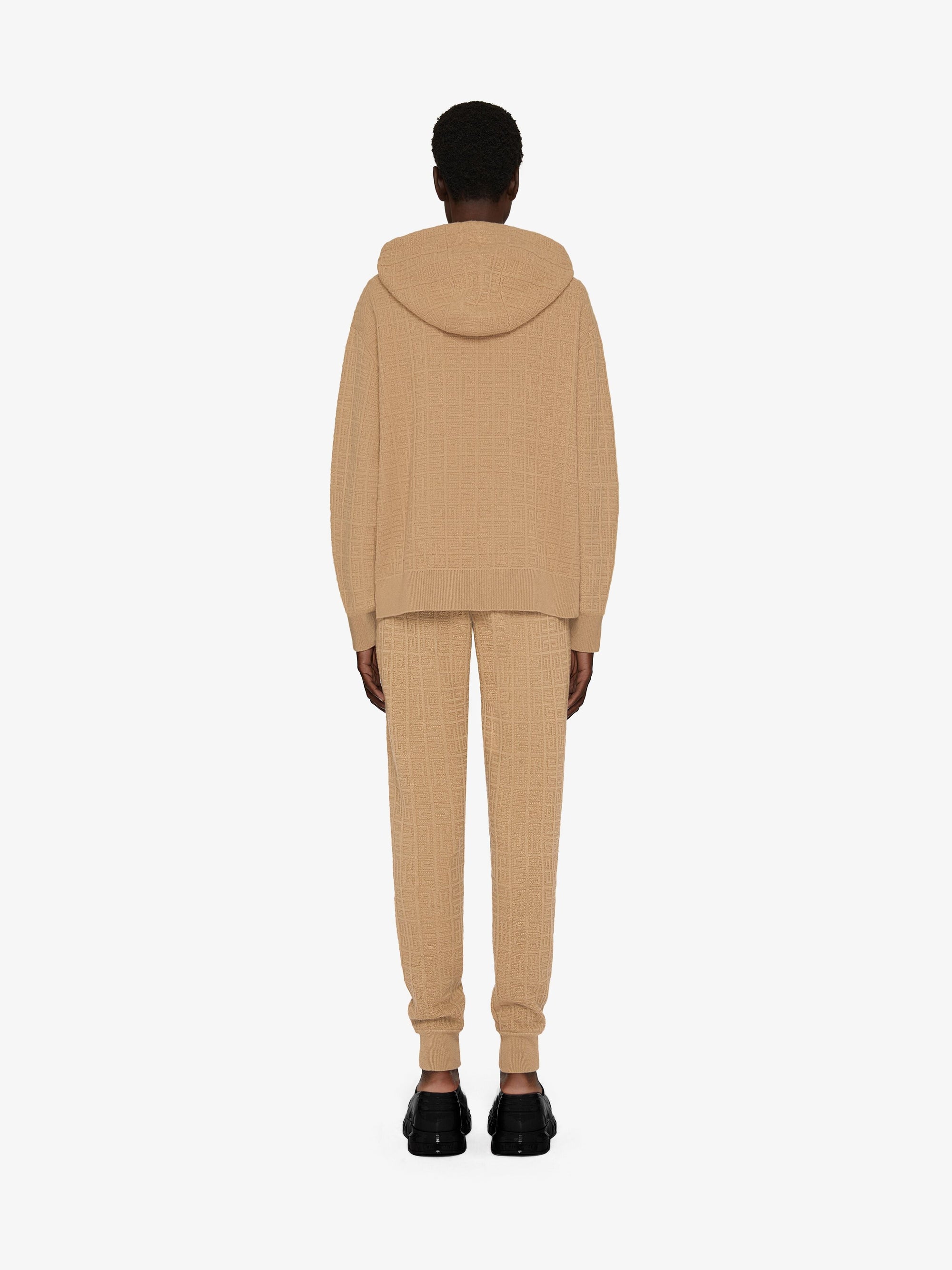 Jogging slim en cachemire - Beige Camel