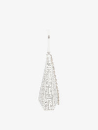 Sac Cut Out grand modèle en cuir perforé - Ivory