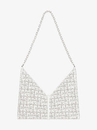 Sac Cut Out grand modèle en cuir perforé - Ivory