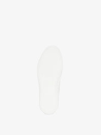 Baskets City Sport en cuir perforé - White