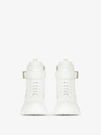 Bottines 4G à boucle en cuir - Blanc
