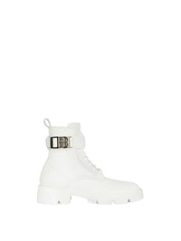 Bottines 4G à boucle en cuir - Blanc