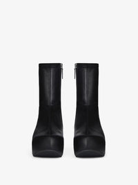 Bottines compensées G Clog en cuir - Noir