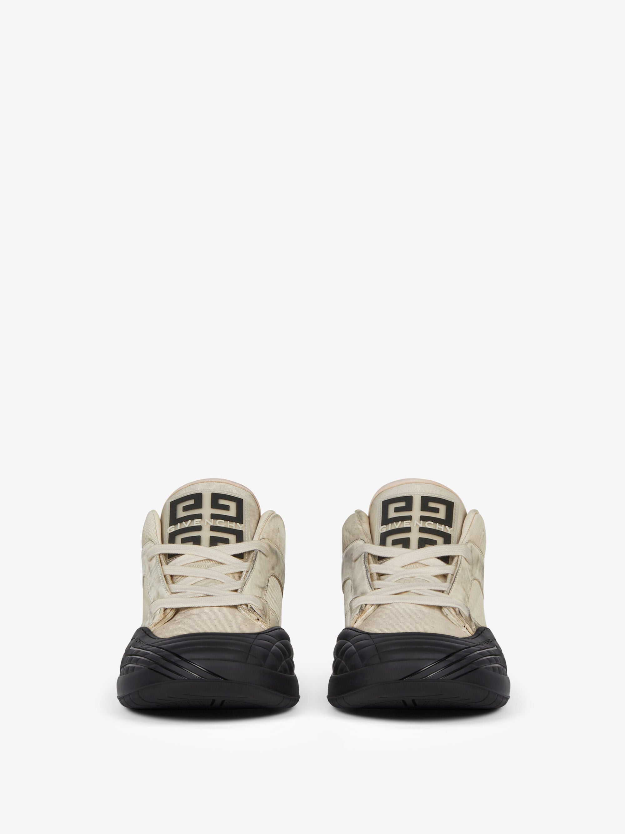 Baskets de skate en cuir - White