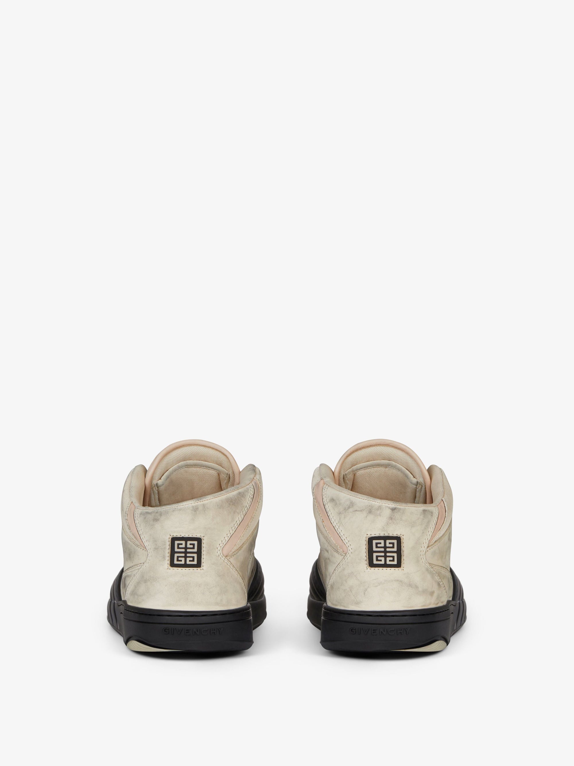 Baskets de skate en cuir - White