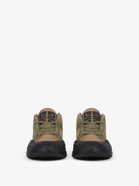 Baskets de skate en cuir - Olive Green