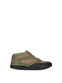 Baskets de skate en cuir - Olive Green