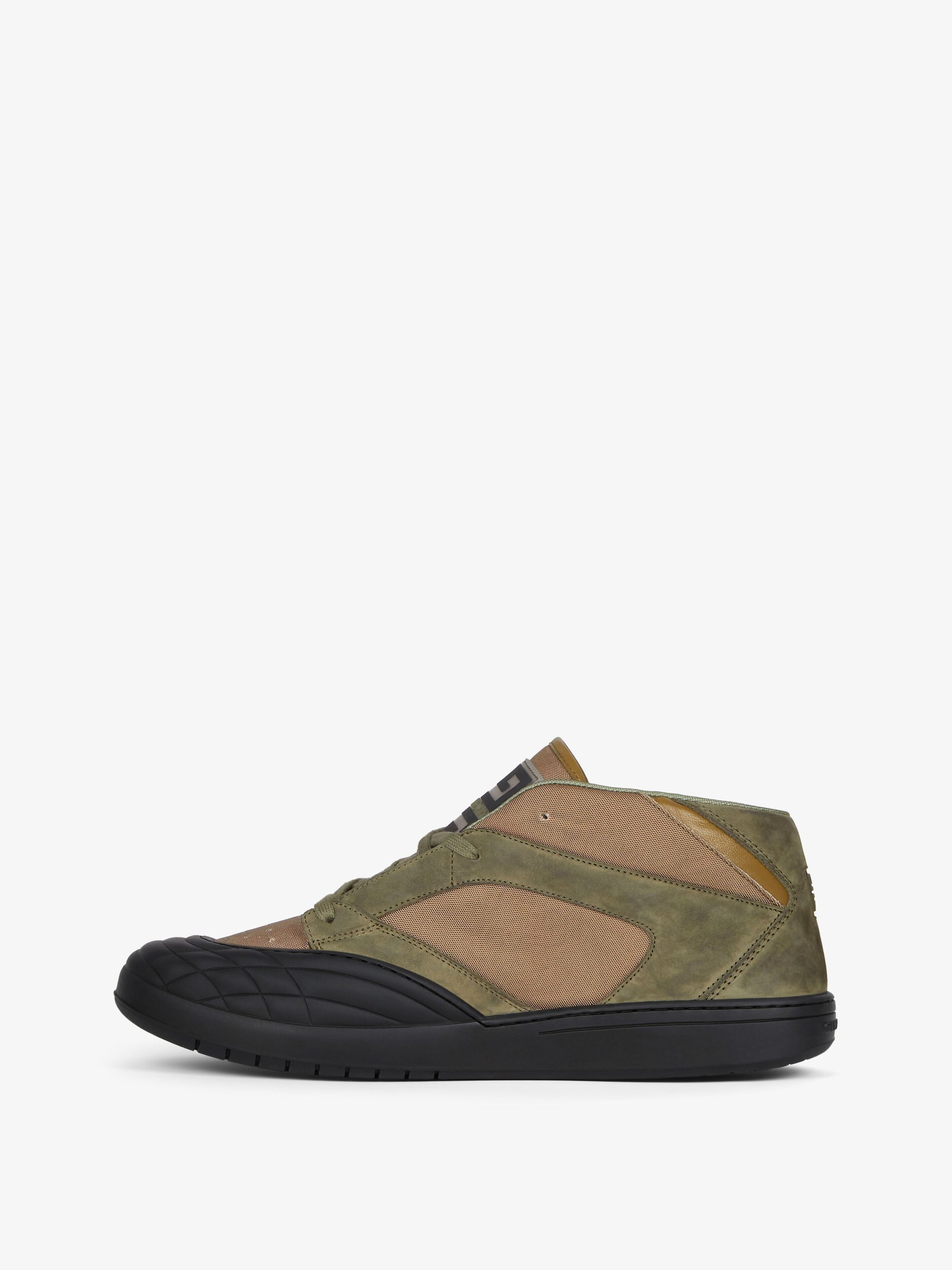 Baskets de skate en cuir - Olive Green