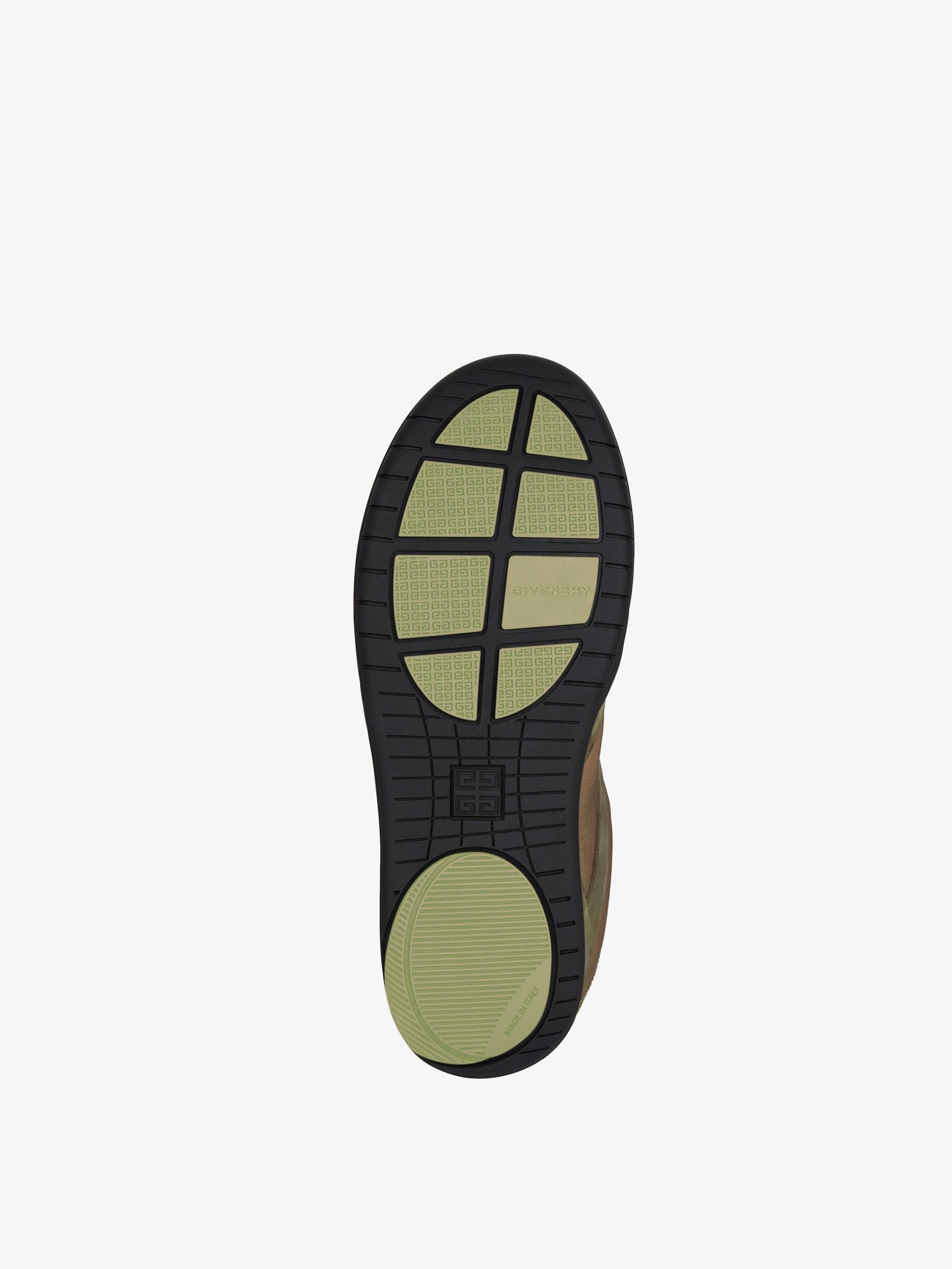 Baskets de skate en cuir - Olive Green