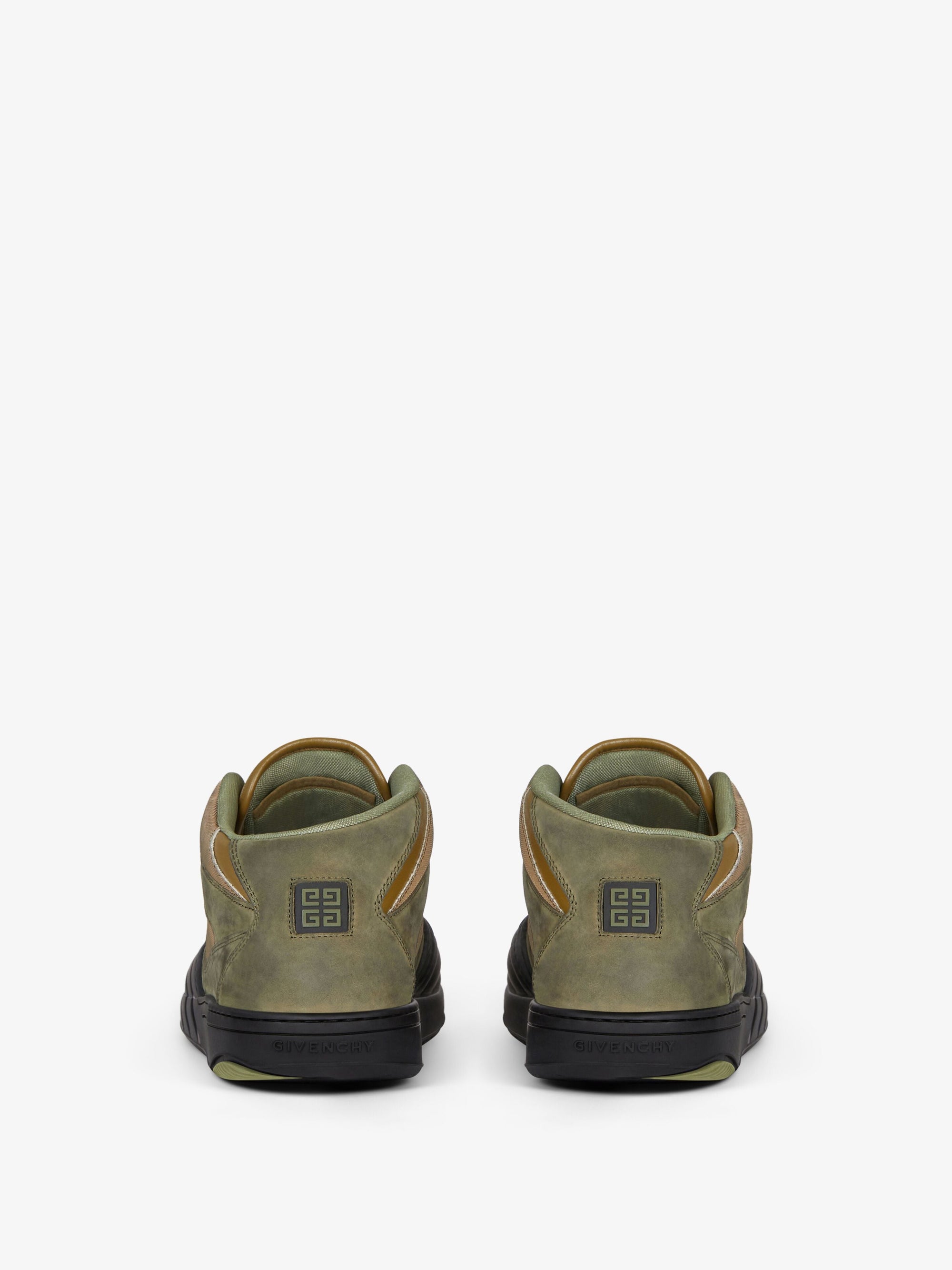Baskets de skate en cuir - Olive Green