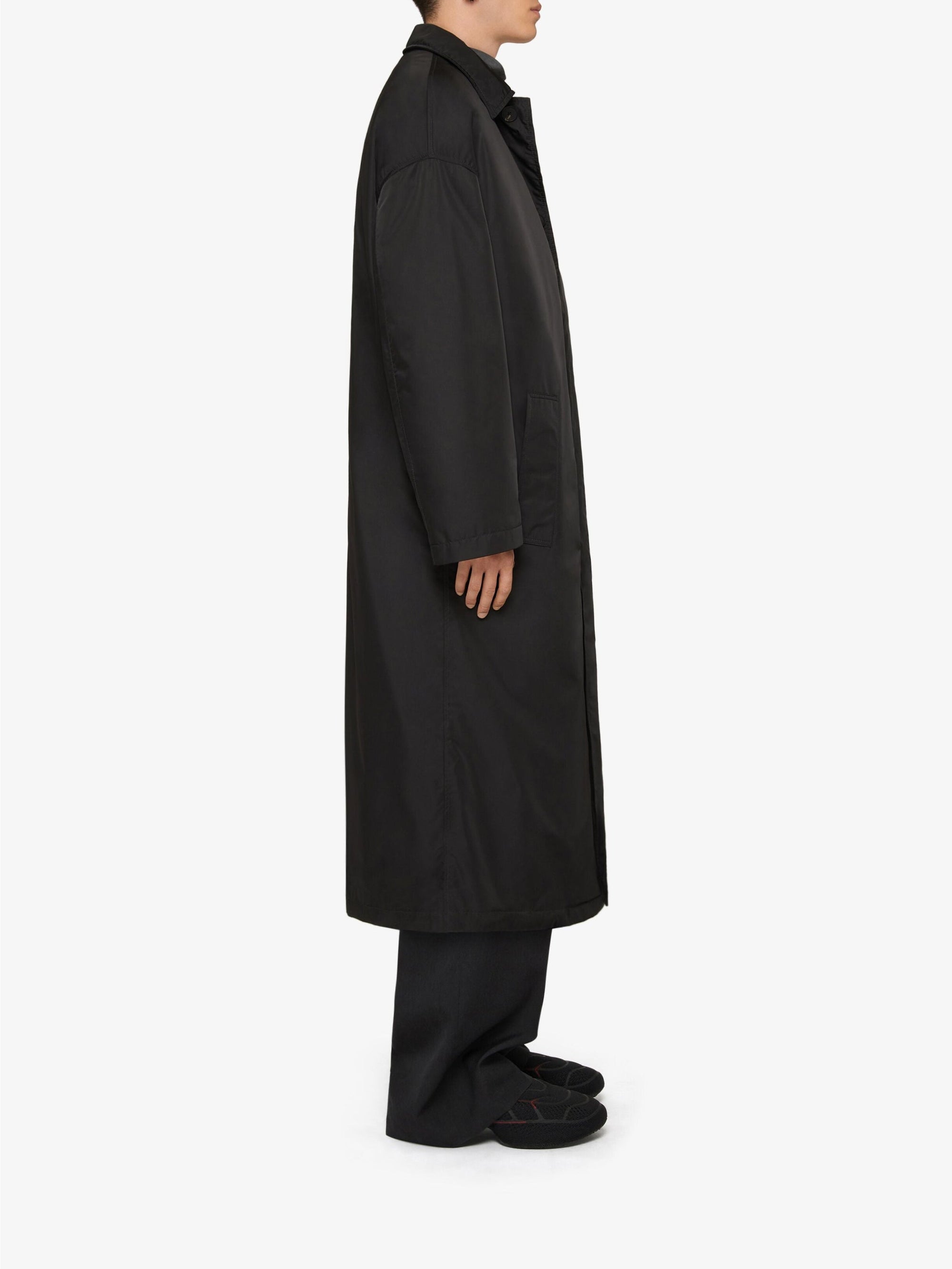 Trenchcoat technique à doublure amovible - Noir