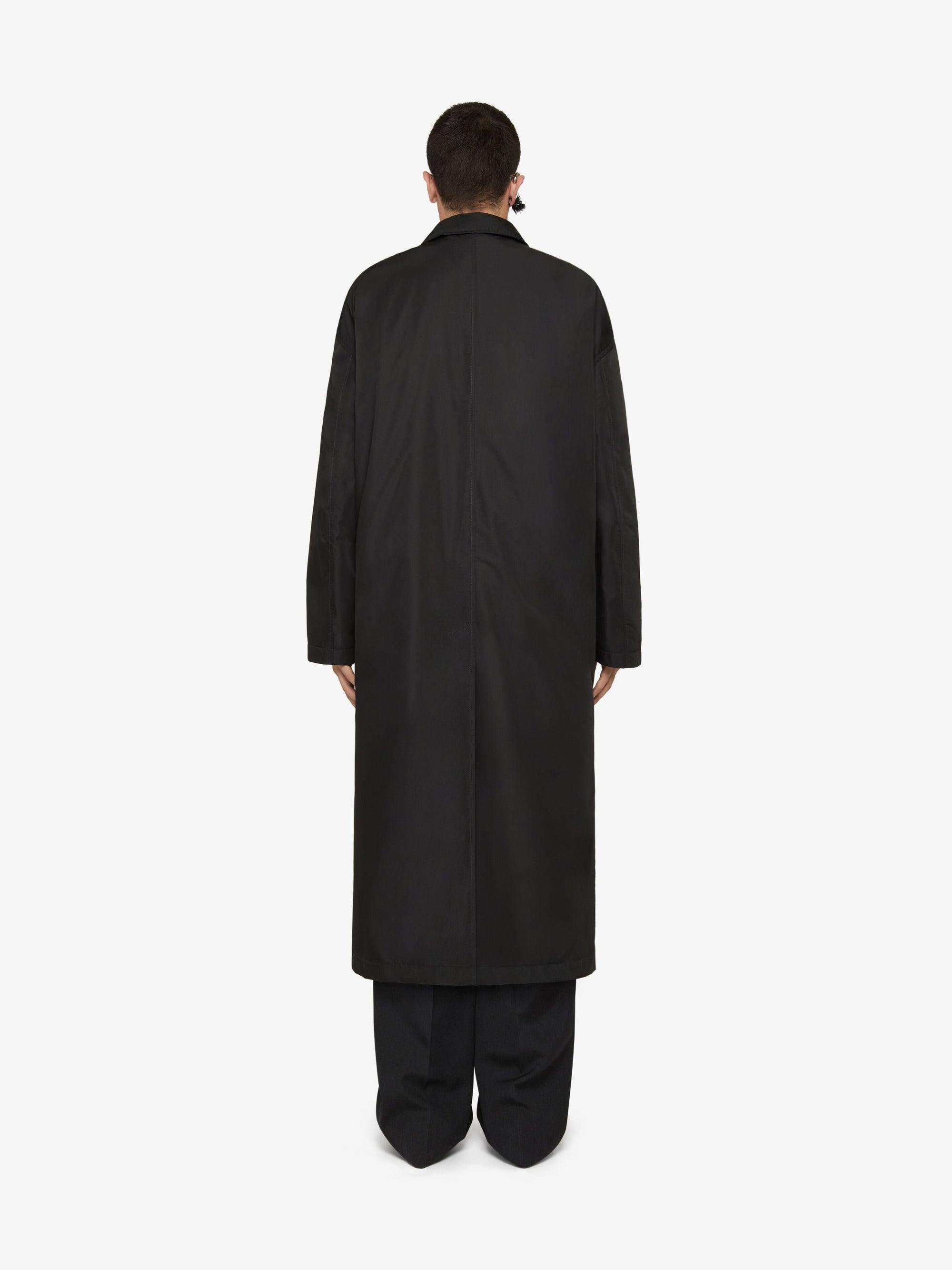Trenchcoat technique à doublure amovible - Noir