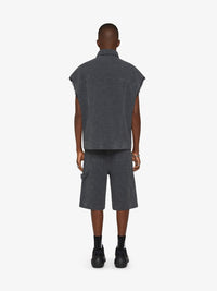 Gilet oversize à bouton - Anthracite