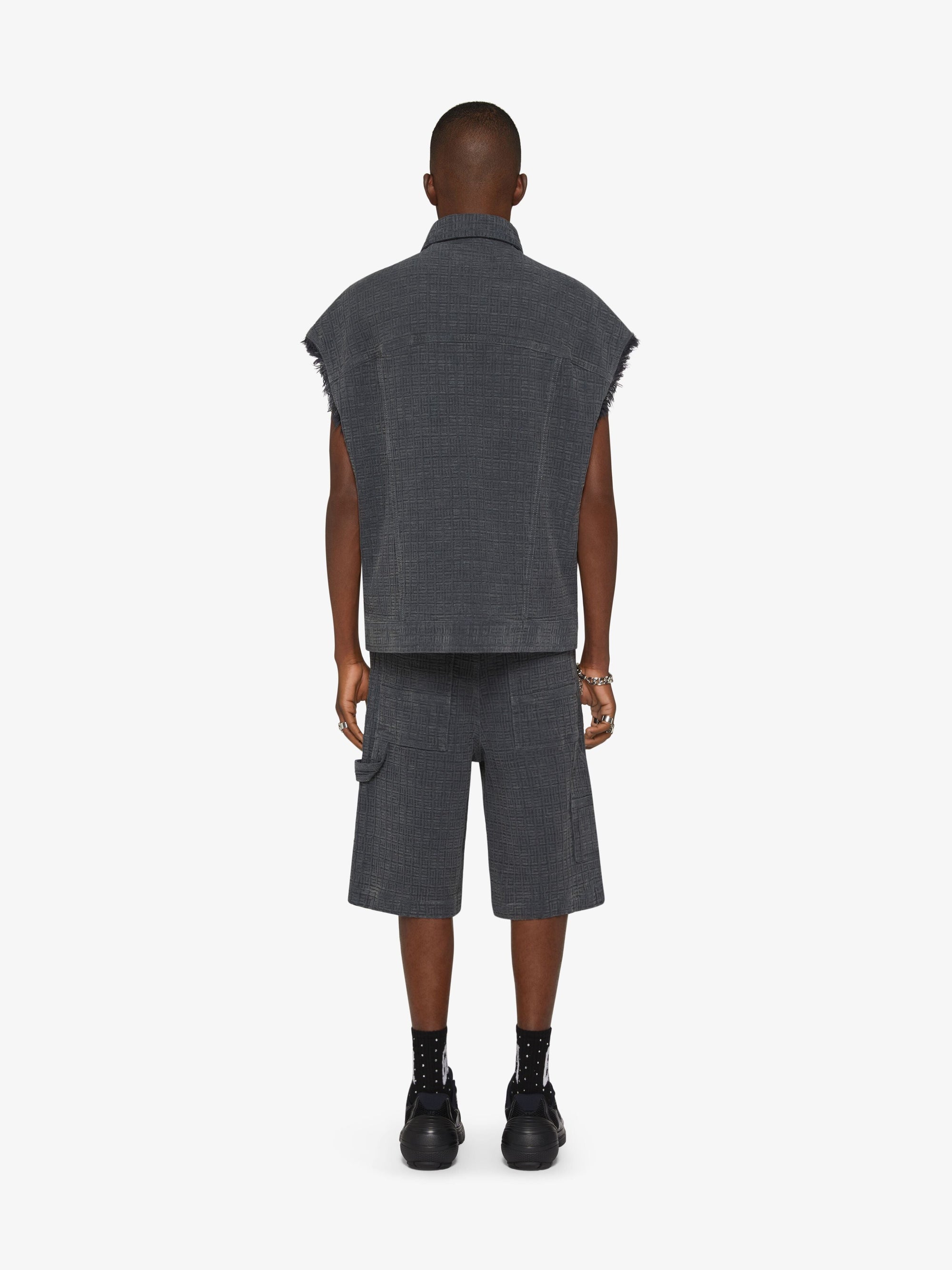 Gilet oversize à bouton - Anthracite