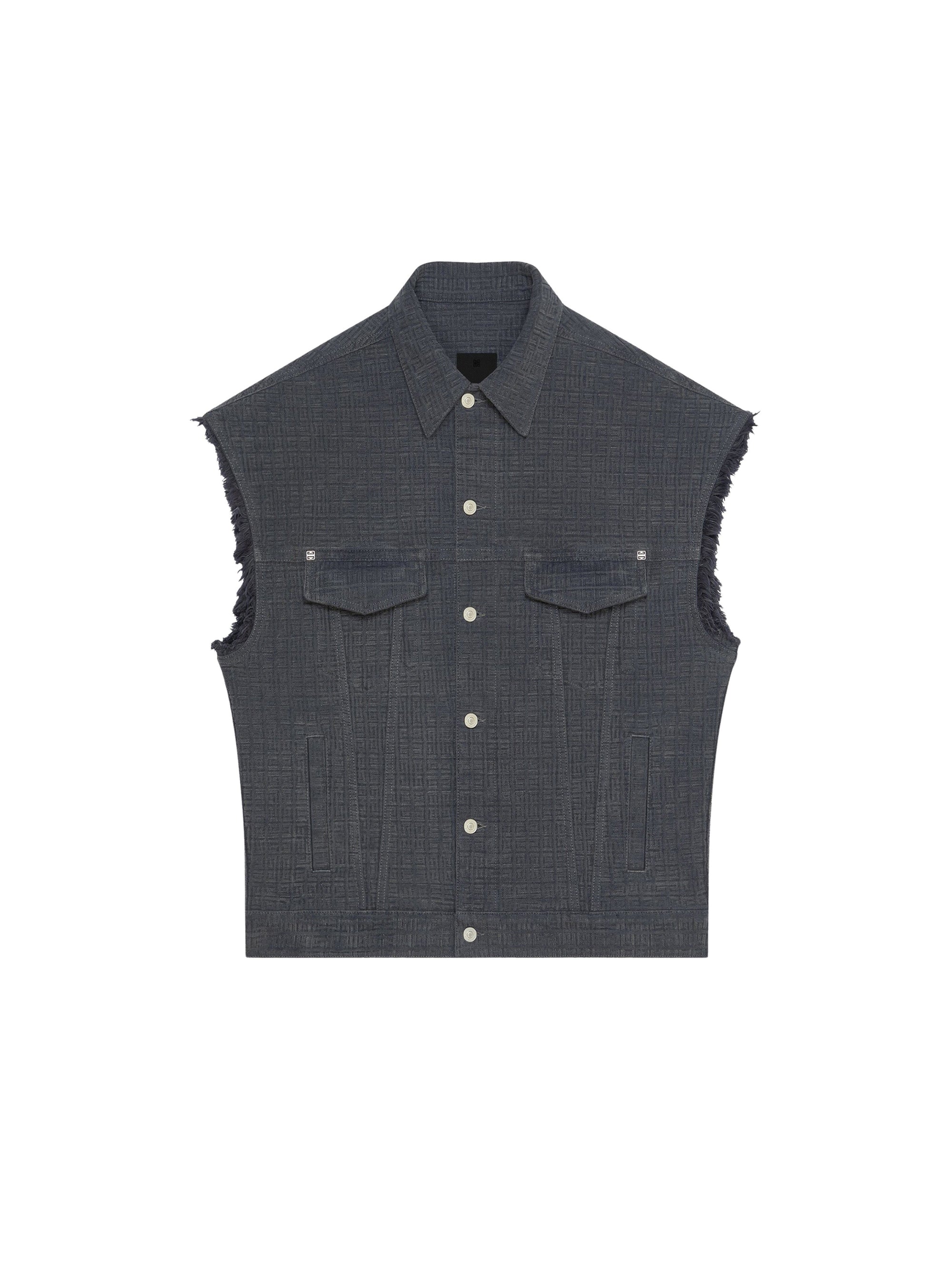Gilet oversize à bouton - Anthracite