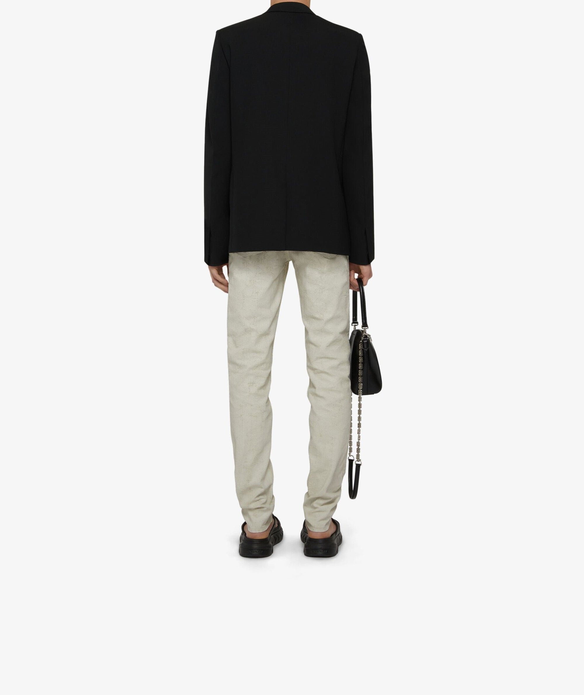 Veste slim en laine - Noir